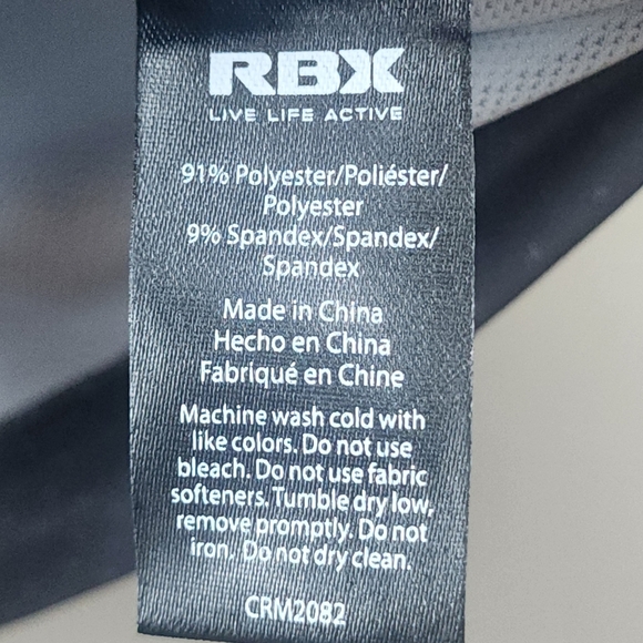 RBX Stay On Course Closed Mesh Gray Polo Men's Medium - Picture 6 of 12